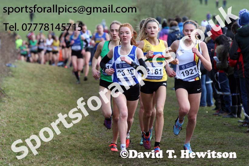 Womens under-17s 2019 British Athletics Inter Counties Cross Country, Prestwood Hall, Loughborough. Photo:  David T. Hewitson/Sports for All Pics